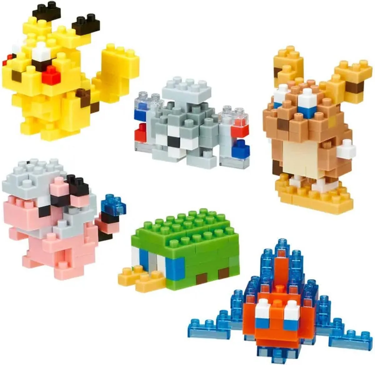 Bandai Nanoblock Pokémon Electric NBMC-08B - 6 Stuks - Geel