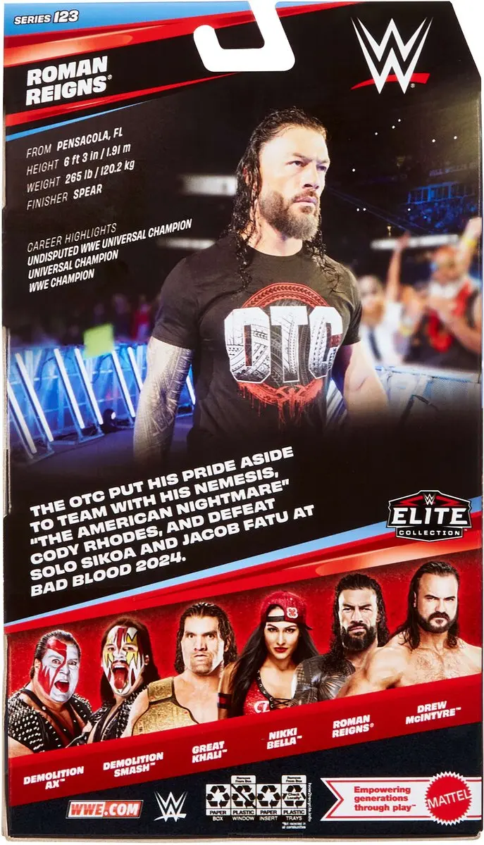 Mattel WWE Elite Collection Roman Reigns Actiefiguur JHT62 - Meerkleurig