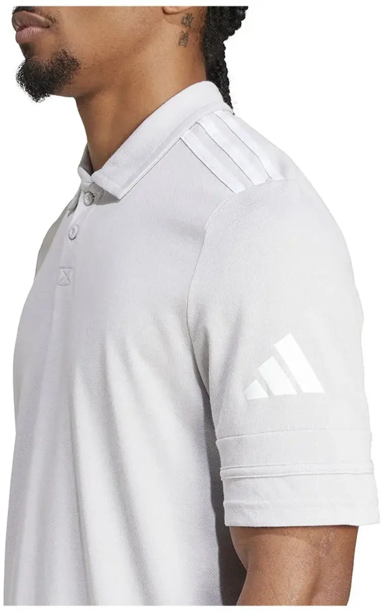 adidas Squadra 25 Cotton Poloshirt Wit - 3XL