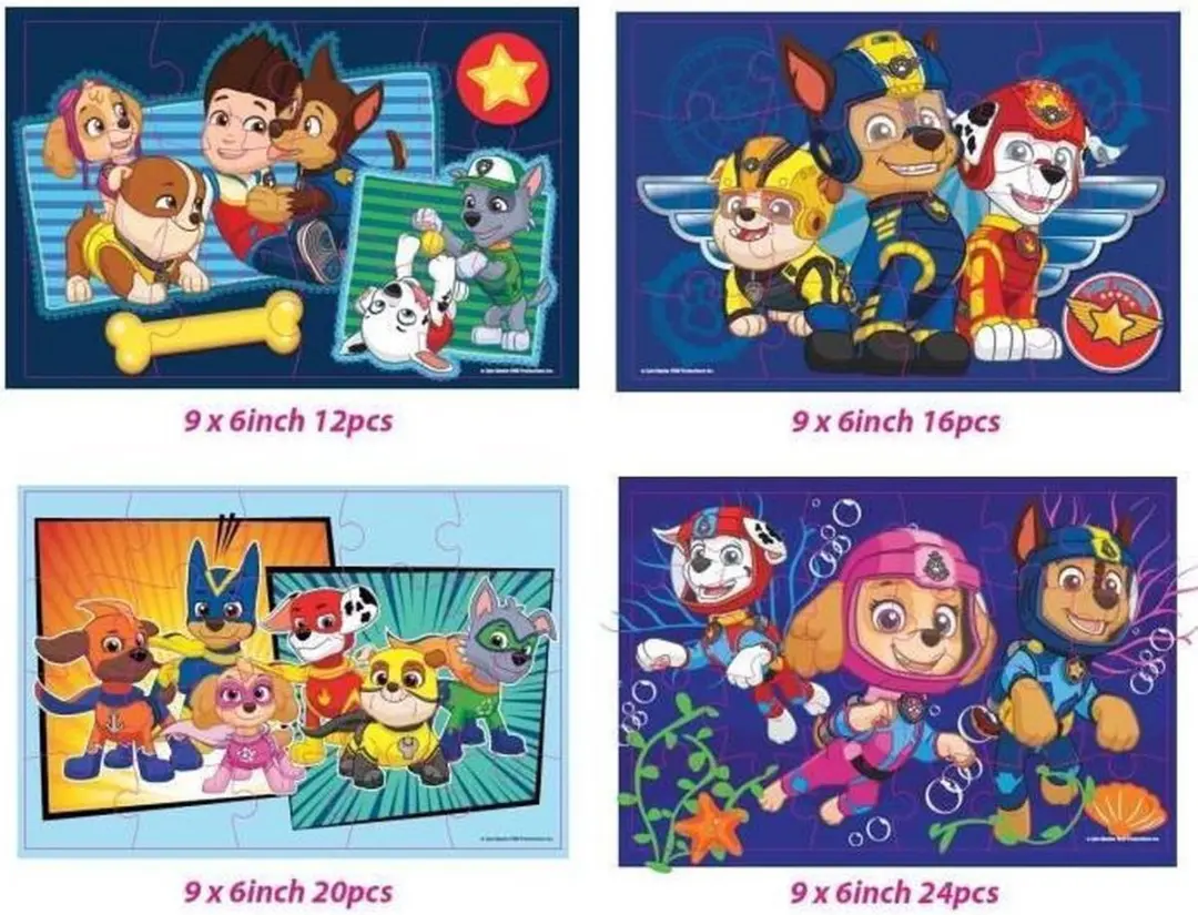 PAW Patrol Houten Puzzels 24-delig - Multicolor