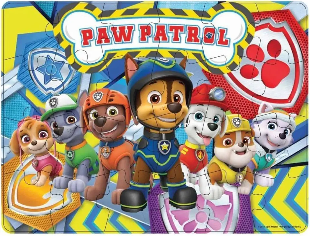 PAW Patrol Houten Puzzels 24-delig - Multicolor