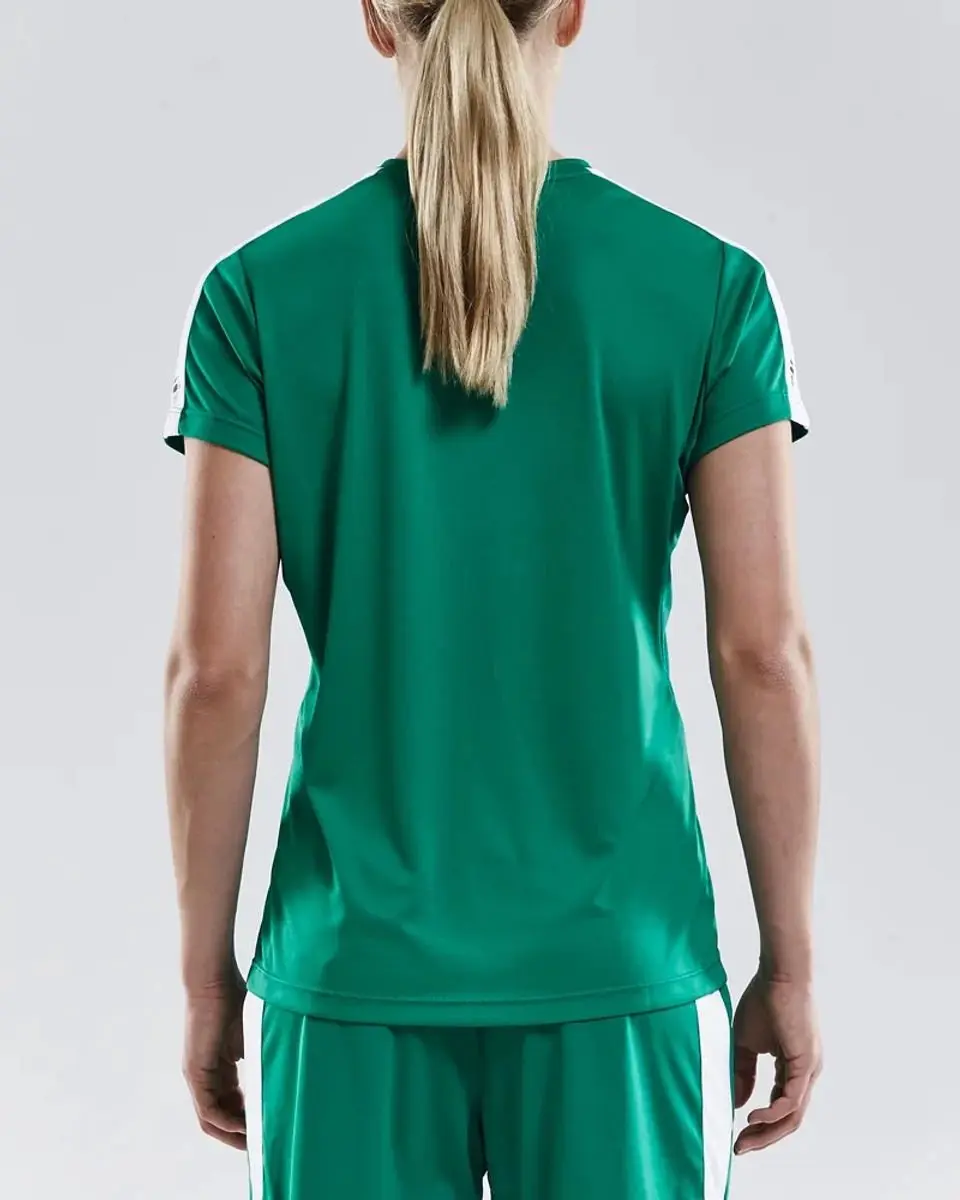 Craft Progress Contrast Shirt Dames - Groen XS