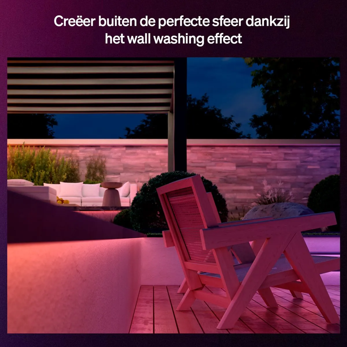 Philips Hue Flux LED strip voor buiten 10 m, Nauwkeurige kleurovergangen van Chromasync™ Helder, echt wit licht 3000 lumen