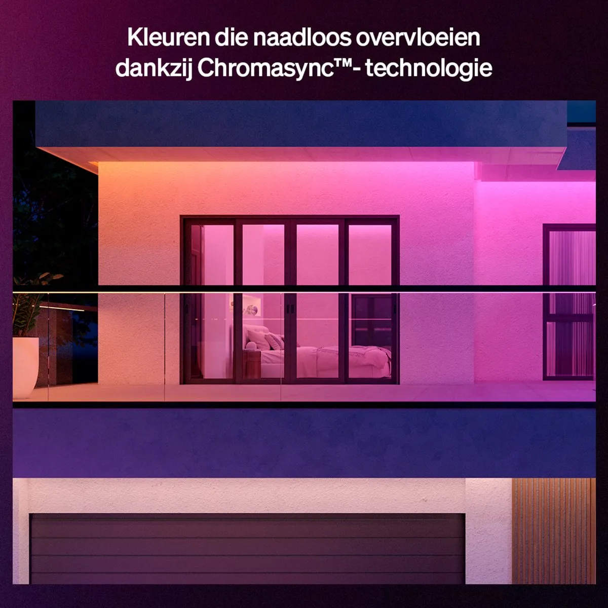 Philips Hue Flux LED strip voor buiten 10 m, Nauwkeurige kleurovergangen van Chromasync™ Helder, echt wit licht 3000 lumen