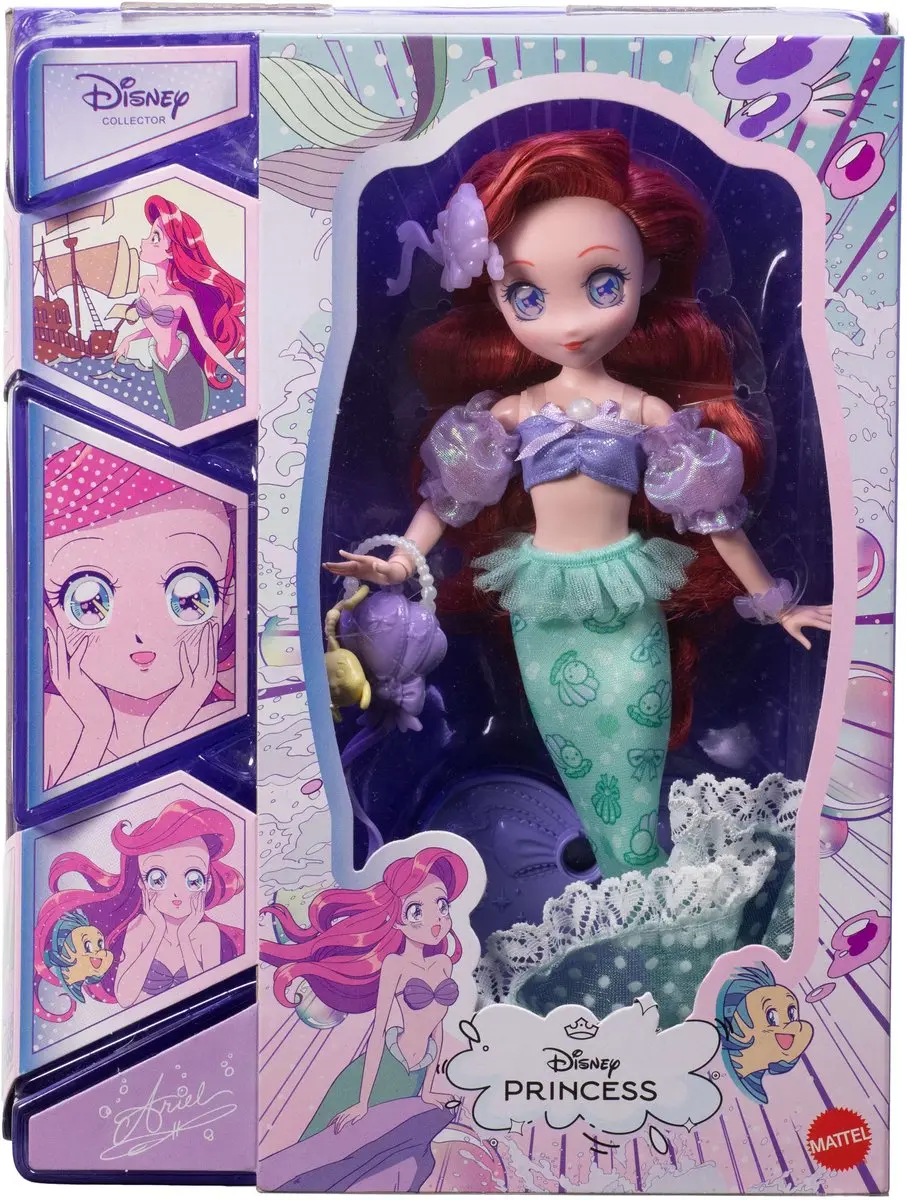 Mattel Disney Collector Prinses Zeemeermin Ariël Mangapop - JLT60