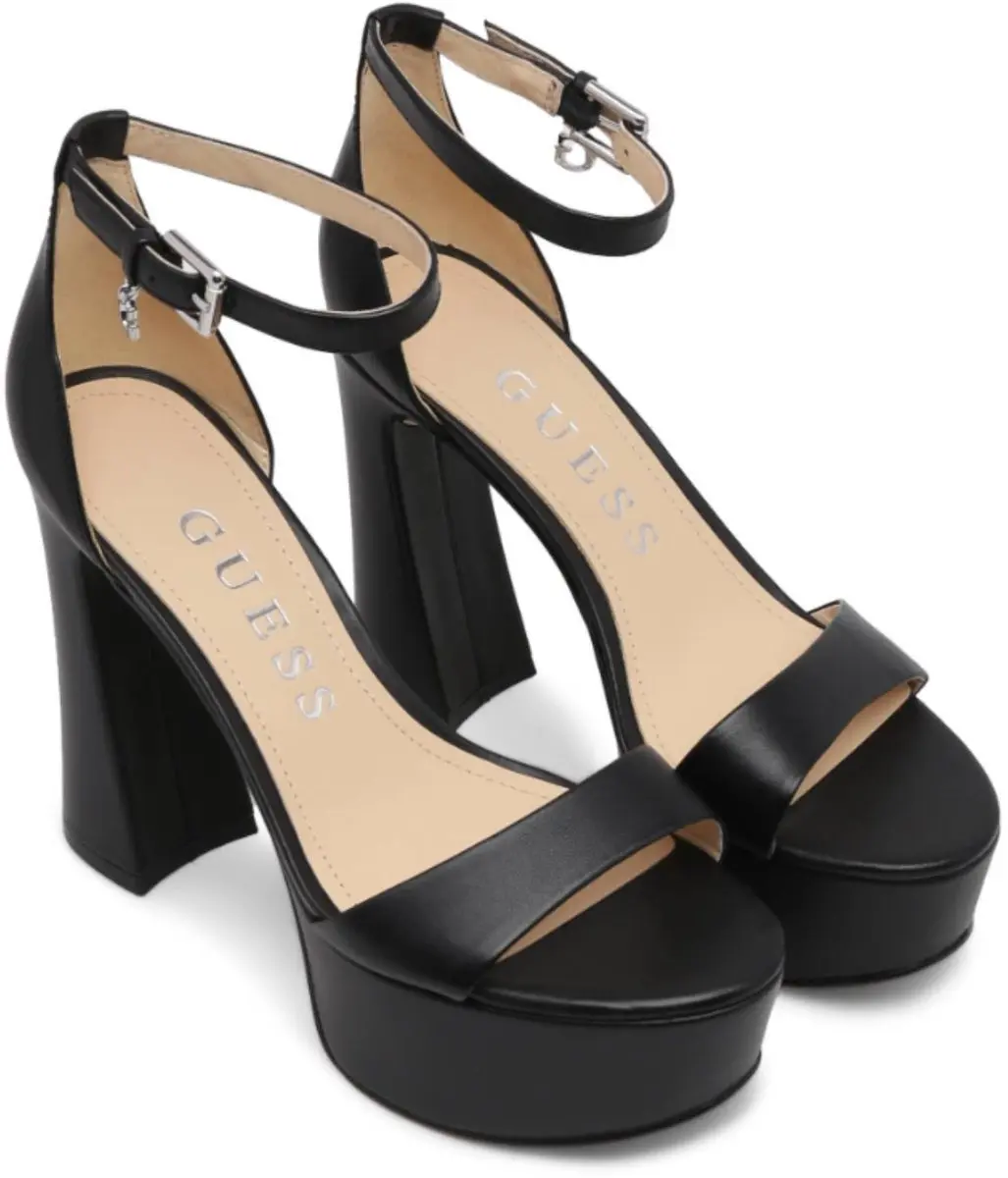 Guess Idas Dames Sandalen - Plateau - Zwart - Maat 41