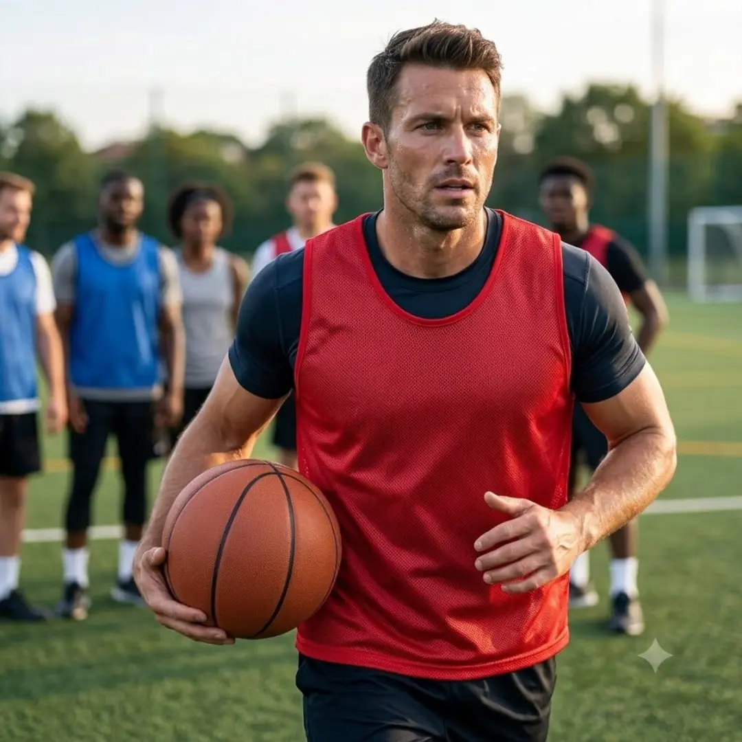 NUVEX Rood Trainingshesjes - 6 Stuks Maat L