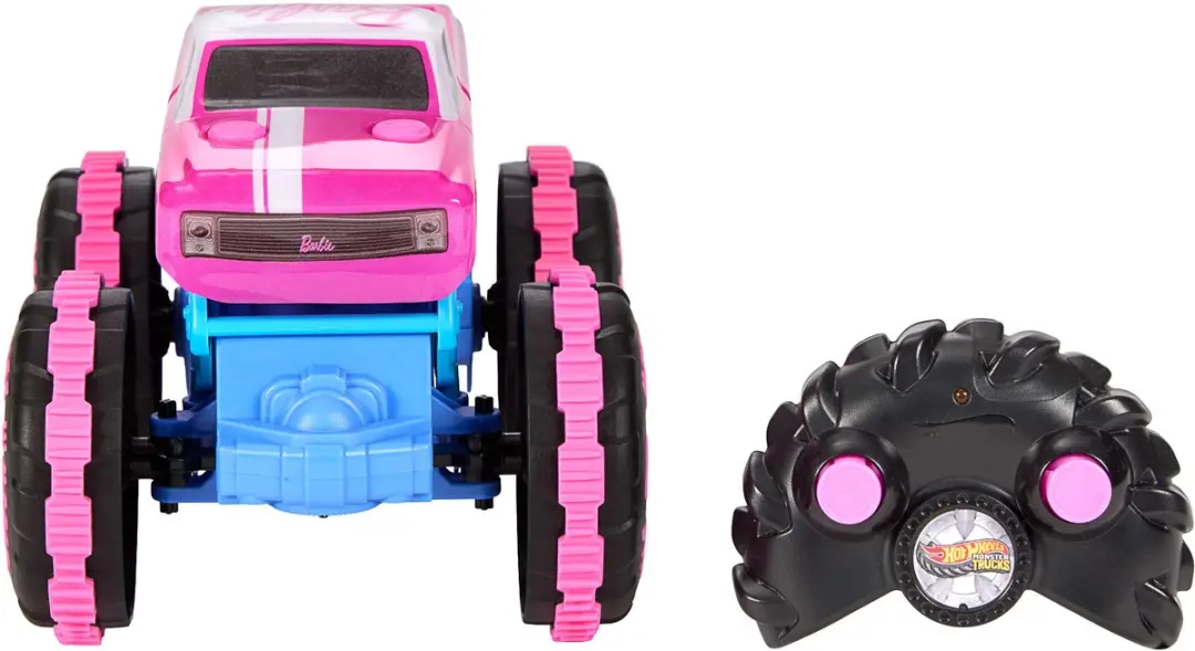 Hot Wheels Monster Trucks 1:24 BARBIE RC Voertuig JHW58 - Roze