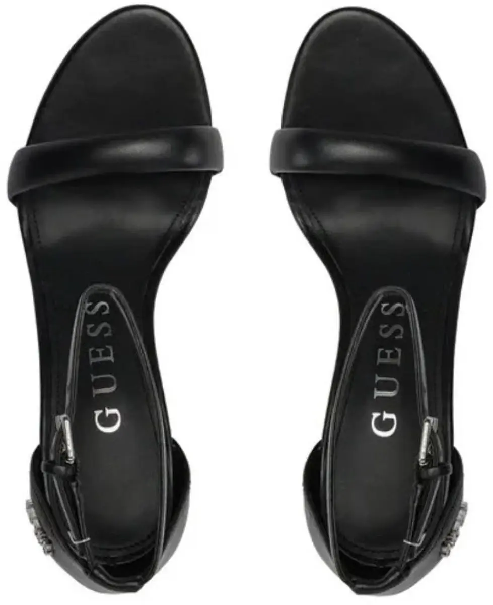 Guess Inata Dames Platform Stiletto Sandalen - Zwart Leer 41