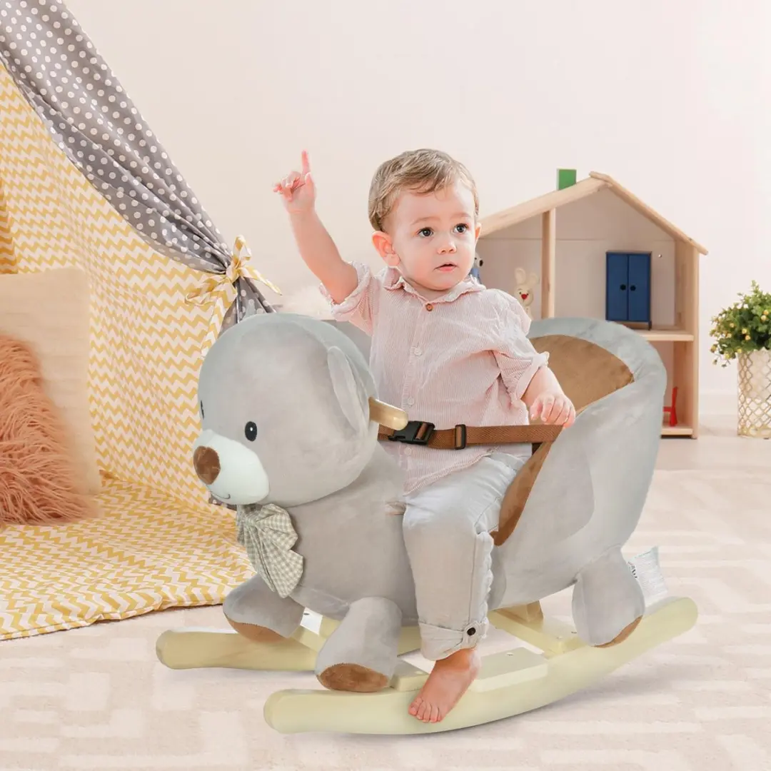 ECTEATOY Schommelpaard 262561254 - Hobbelpaard Grijs - afbeelding 5 van 6