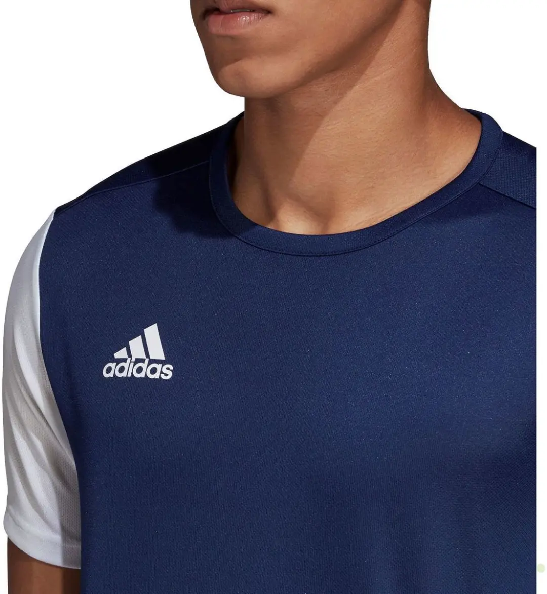 adidas Estro 19 Sportshirt L - Donkerblauw/Wit
