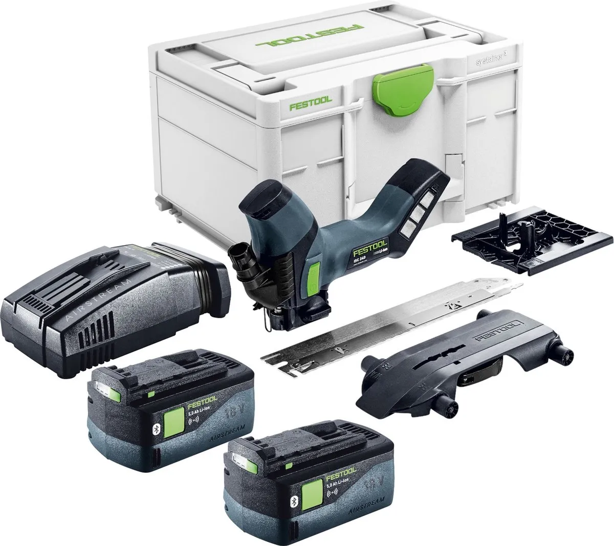 Festool ISC 240 EB-Basic accu-isolatiezaag 18 V 240 mm + 2x accu 5.0 Ah + snellader + Systainer