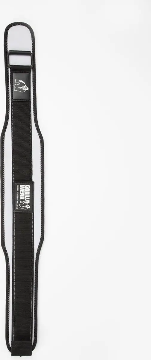 Gorilla Wear 4 Inch Nylon Sportriem - Halterriem Dames M - Zwart/Wit
