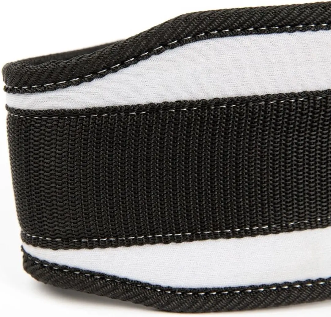 Gorilla Wear 4 Inch Nylon Sportriem - Halterriem Dames M - Zwart/Wit