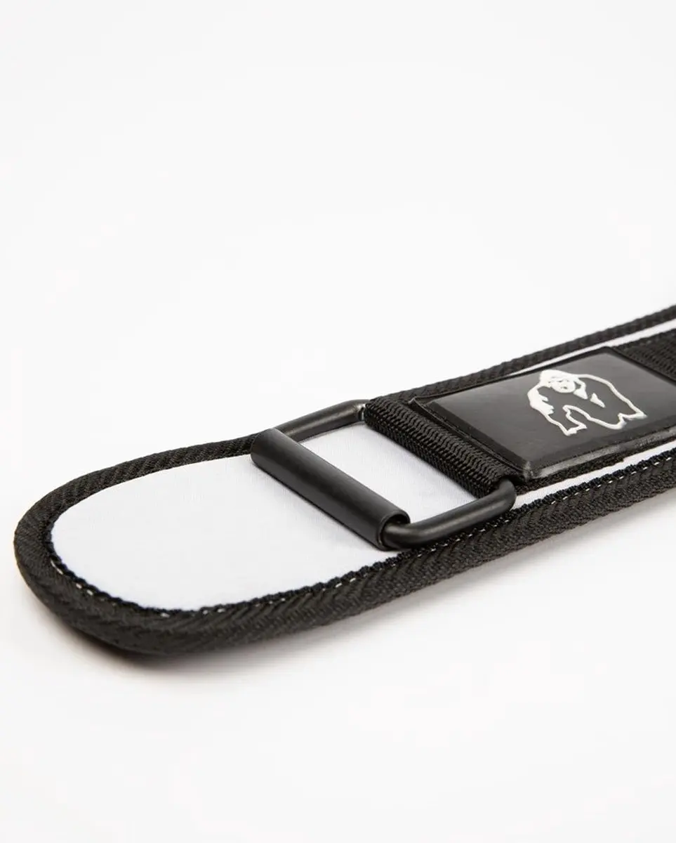 Gorilla Wear 4 Inch Nylon Sportriem - Halterriem Dames M - Zwart/Wit