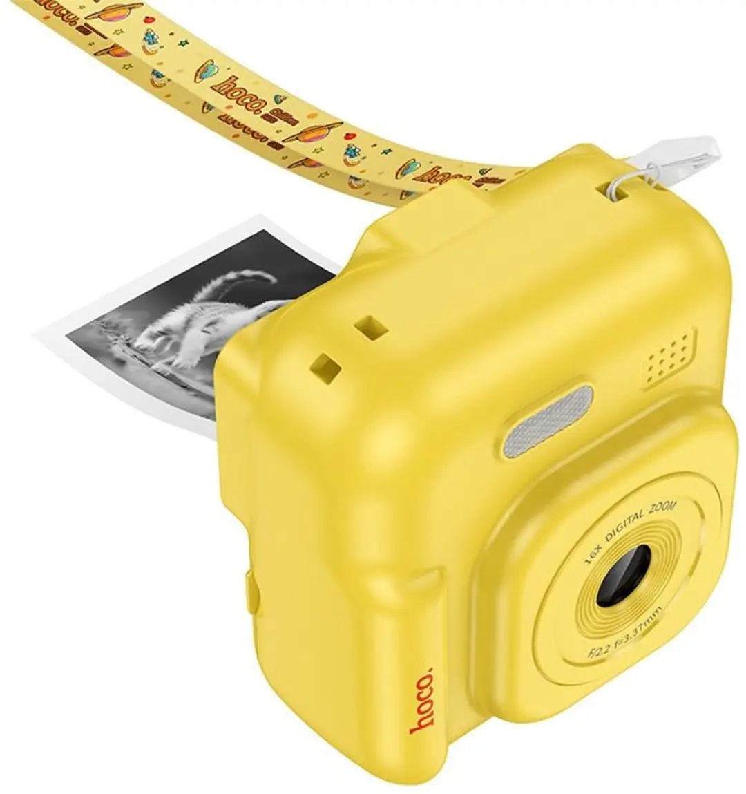 Hoco DV211 Kinder Instant Camera - Geel