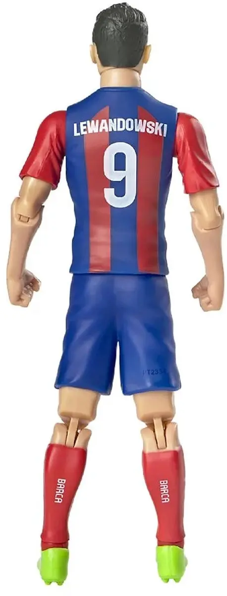 Van der Meulen FC Barcelona Robert Lewandowski Voetbalfiguur 20cm - Blauw/Rood