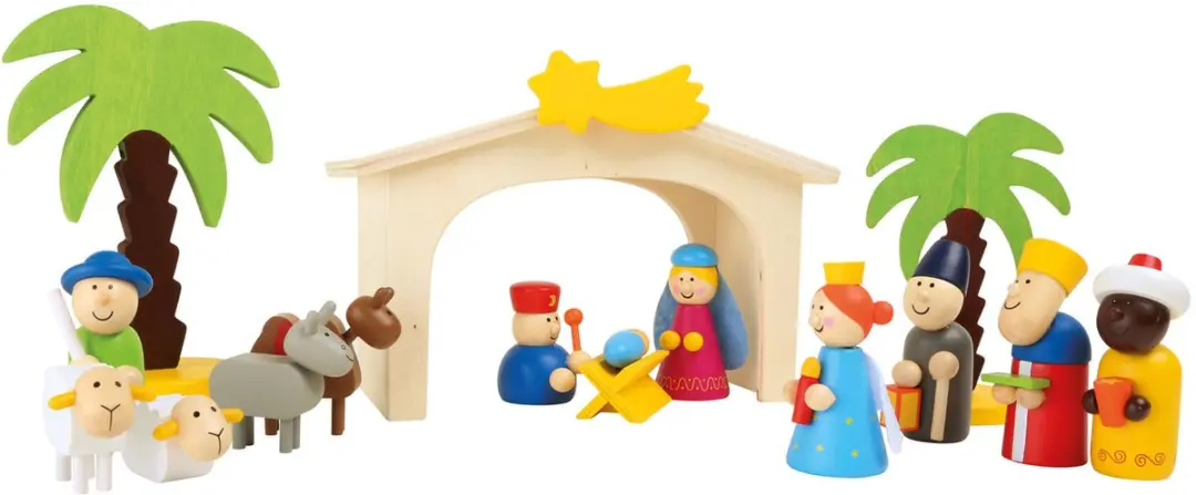 Small Foot Houten Kerststal Speelset