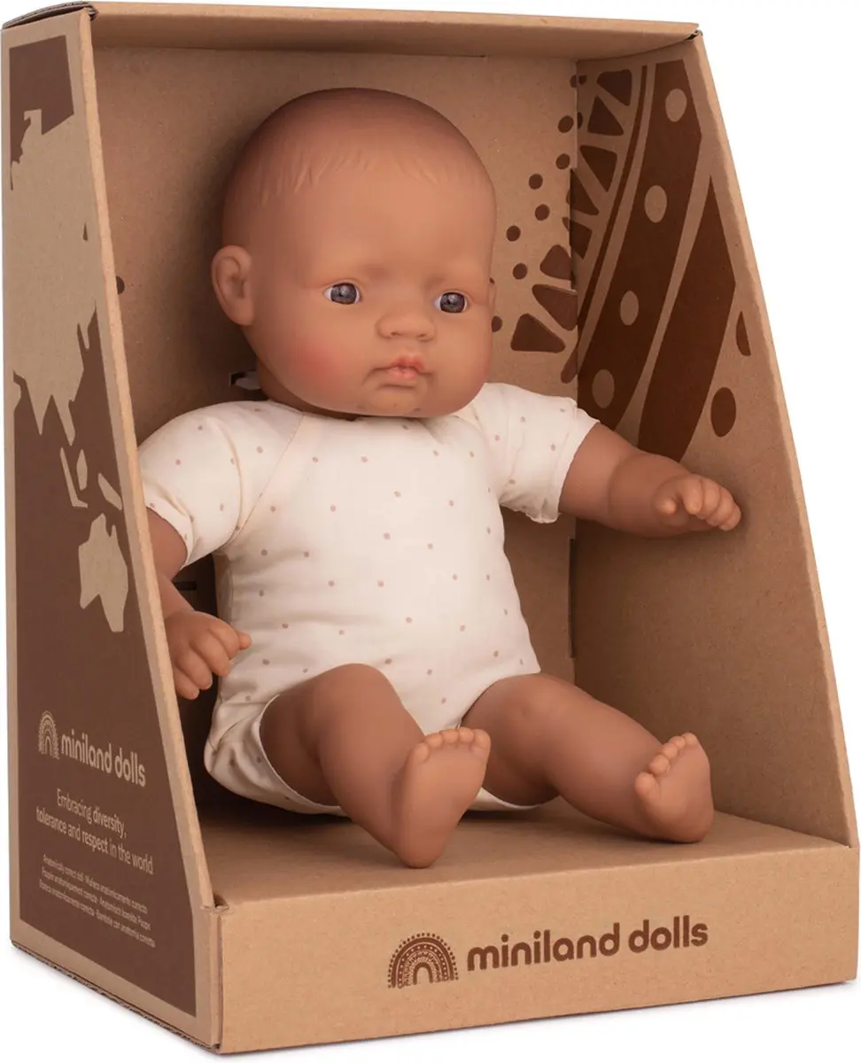 Miniland Babypop Latijns Meisje 32cm - Multicolor