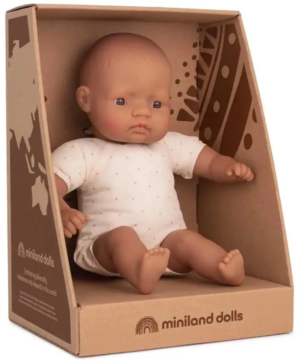 Miniland Babypop Latijns Meisje 32cm - Multicolor