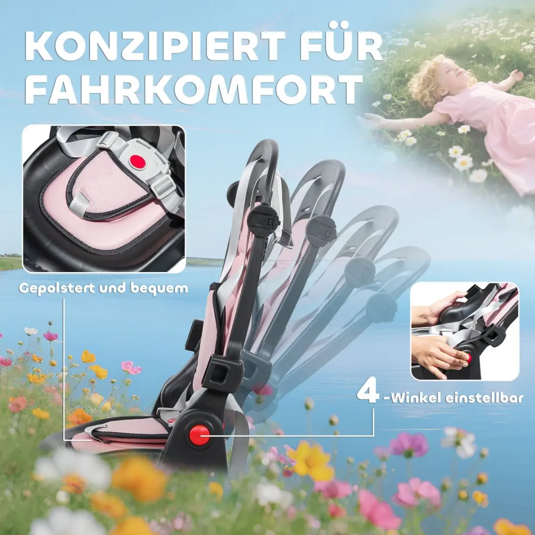 ECTEATOY 6-in-1 Driewieler Roze