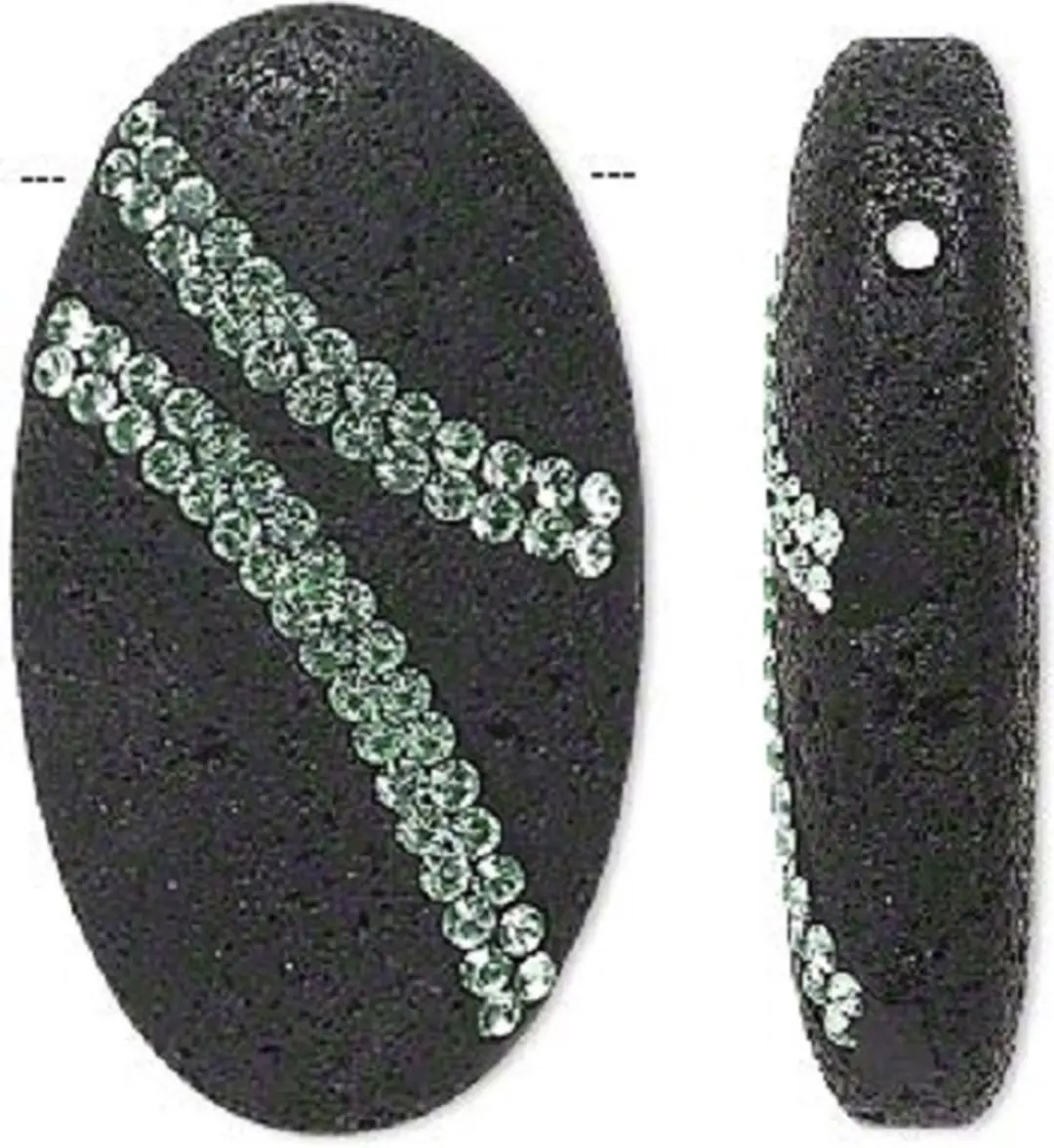 Swarovski Lavastenen Hanger 45x25mm