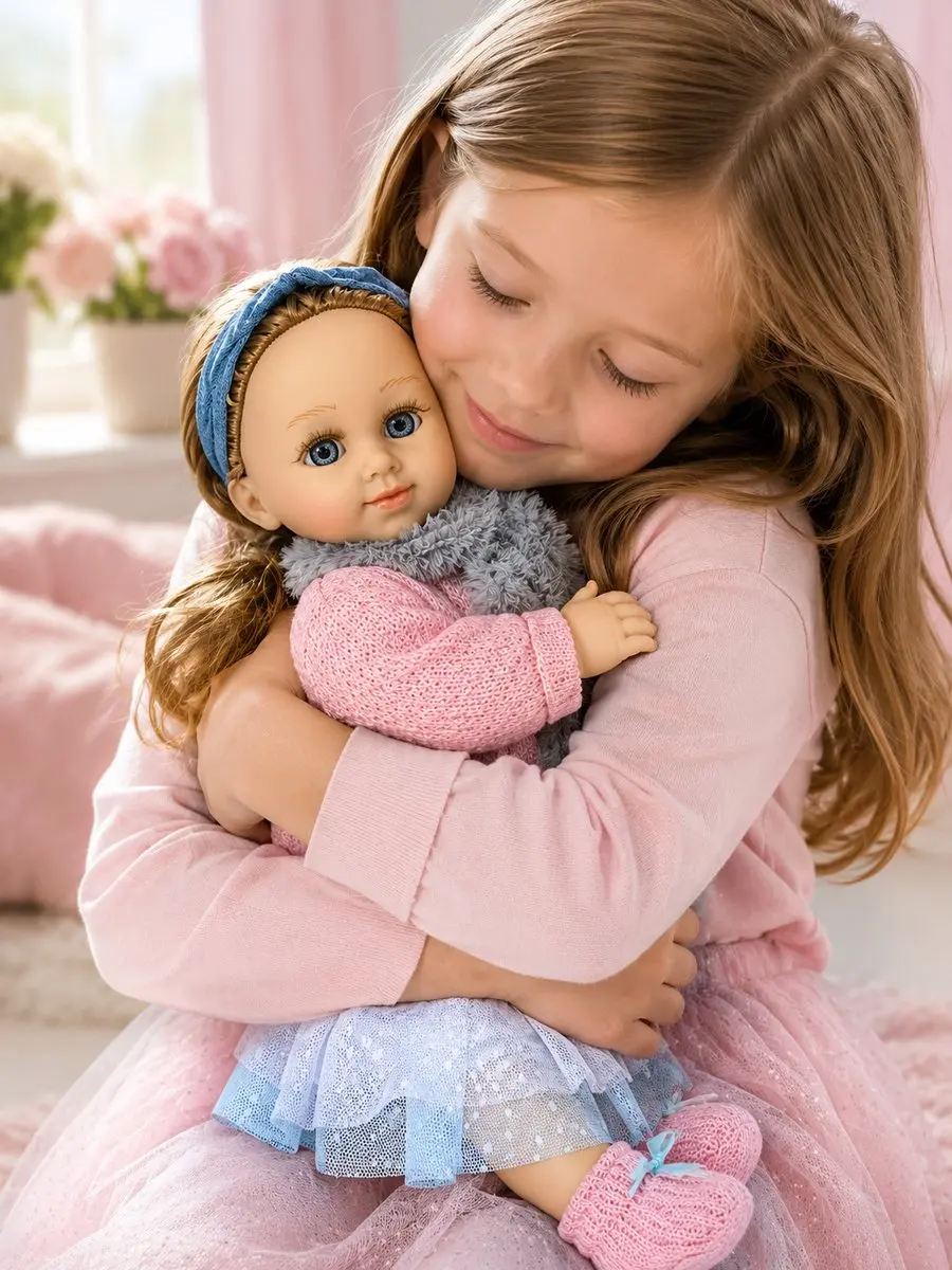 Ledy Toys Knuffelpop 1999 - Roze - 40cm - Met Geluid Twinkle Twinkle