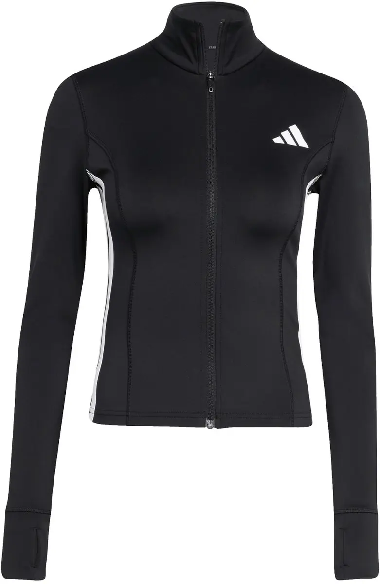 Adidas Workout Essentials 3 Stripes Zip Through Sweatvest - Dames L - Zwart