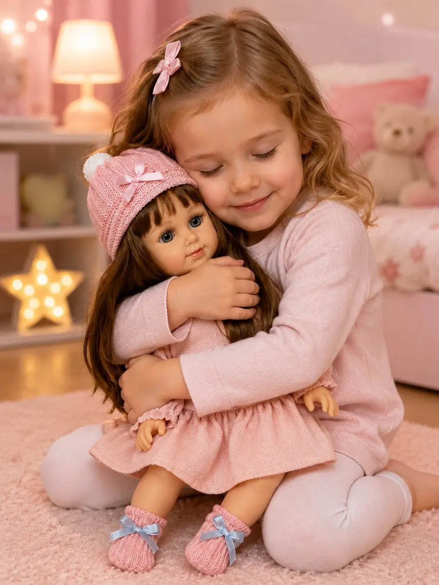 Ledy Toys CUFAN Luxe Babypop 40cm Roze - 9918A