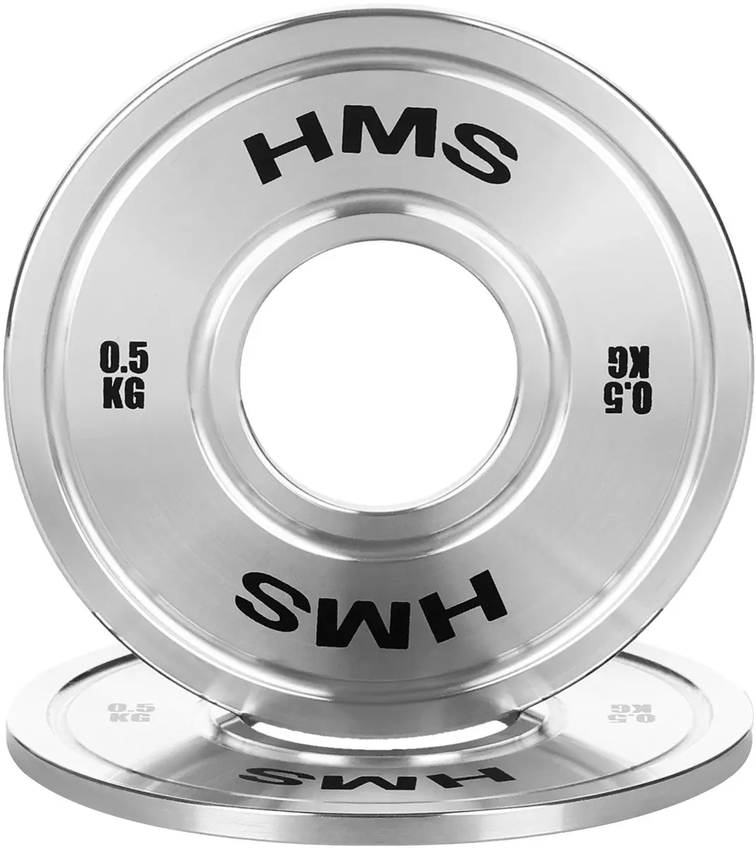 HMS TOS Olympisch Stalen Schijf 0.5kg - Gekalibreerd Chroom