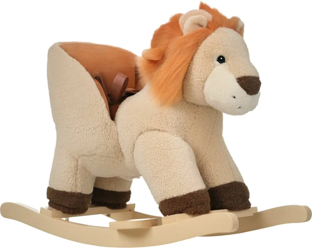 Homcom Houten Kinderschommelpaard 68x35x50cm