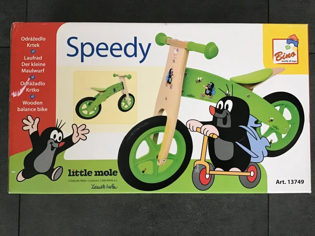Simply For Kids Loopfiets Mol Houten 12 Inch - Groen