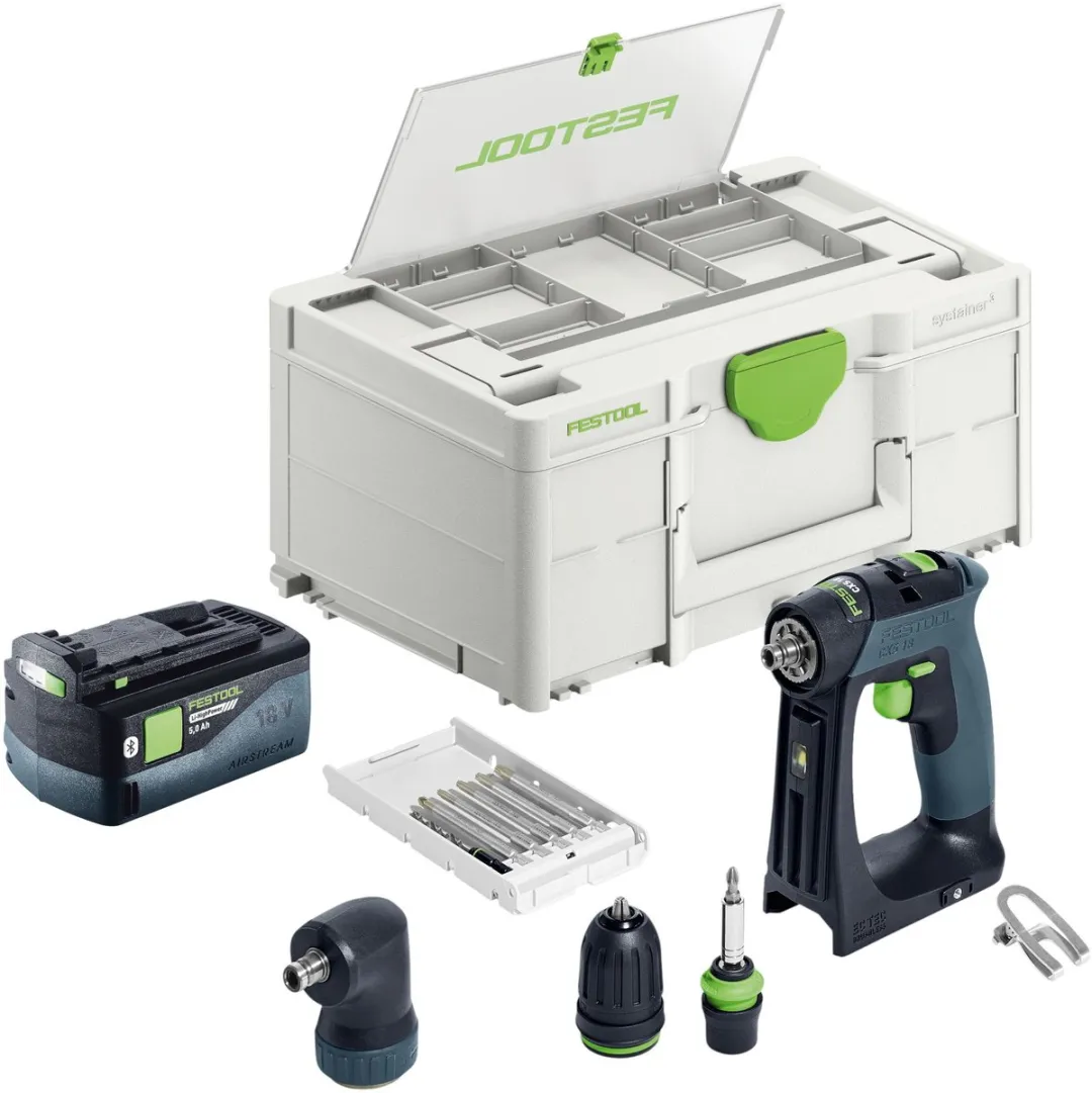 Festool CXS 18-Basic-Set 576741 Accuschroefboormachine - 18V 40Nm - 13 standen - afbeelding 2 van 6