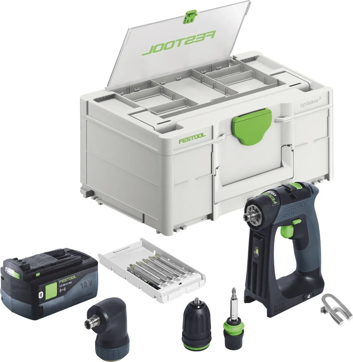 Festool CXS 18-Basic-Set 576741 Accuschroefboormachine - 18V 40Nm - 13 standen - afbeelding 3 van 6