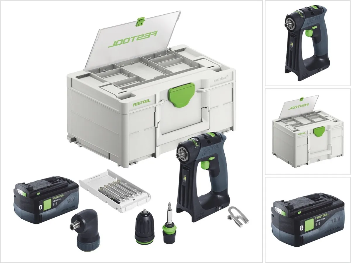 Festool CXS 18-Basic-Set 576741 Accuschroefboormachine