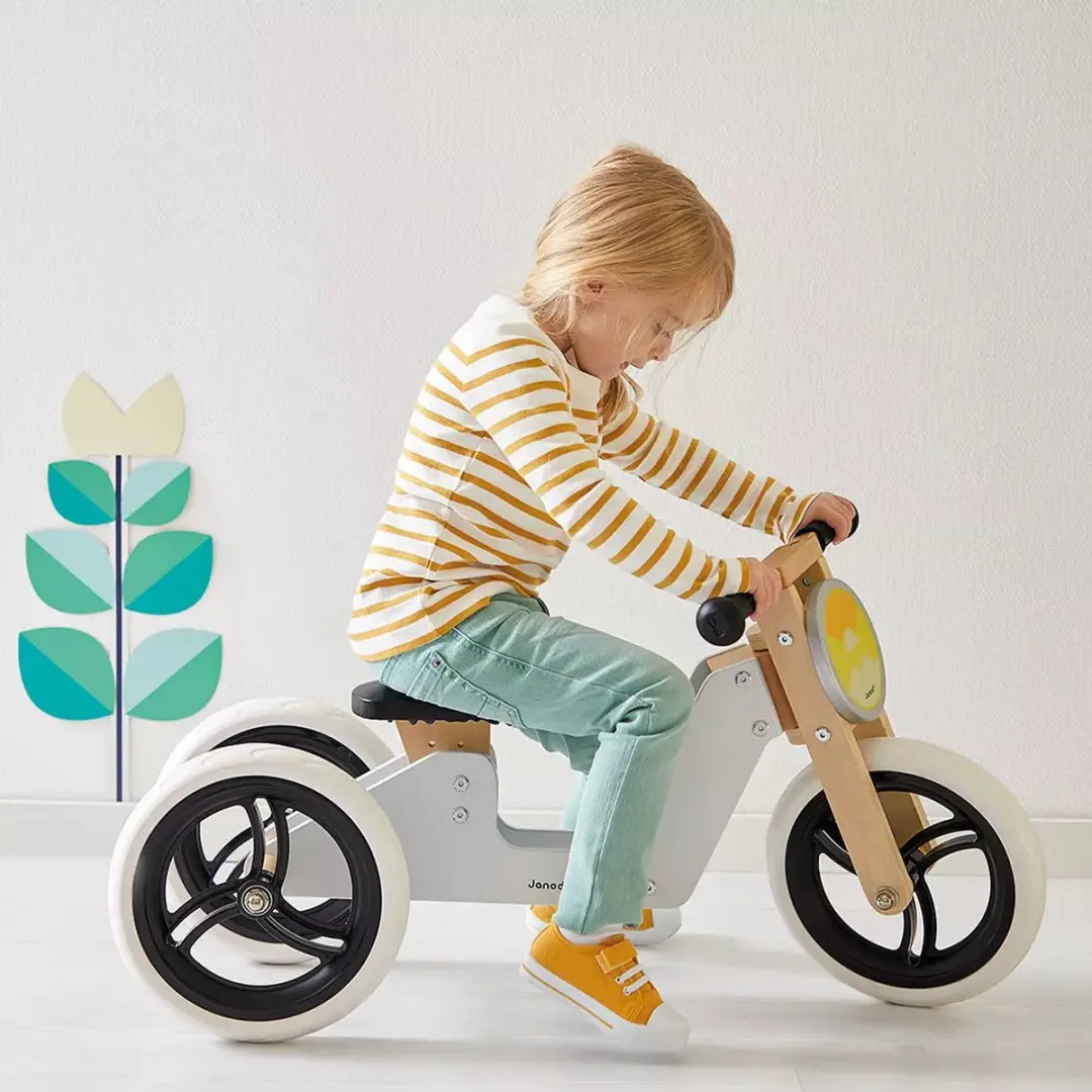 Janod Bikloon 2-in-1 Driewieler Loopfiets - Multi Color
