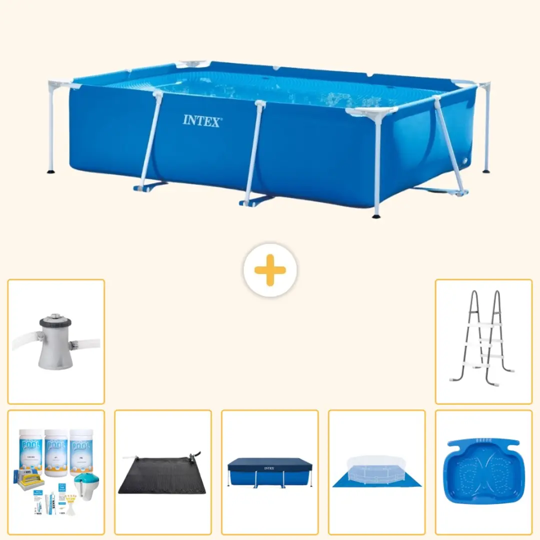 Intex Frame Zwembad 260x160cm Blauw