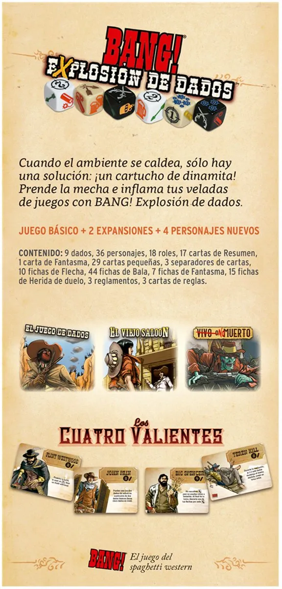 Asmodee Bang! Explosión de dados EEDVBD04 Kaartspel - 3-8 spelers