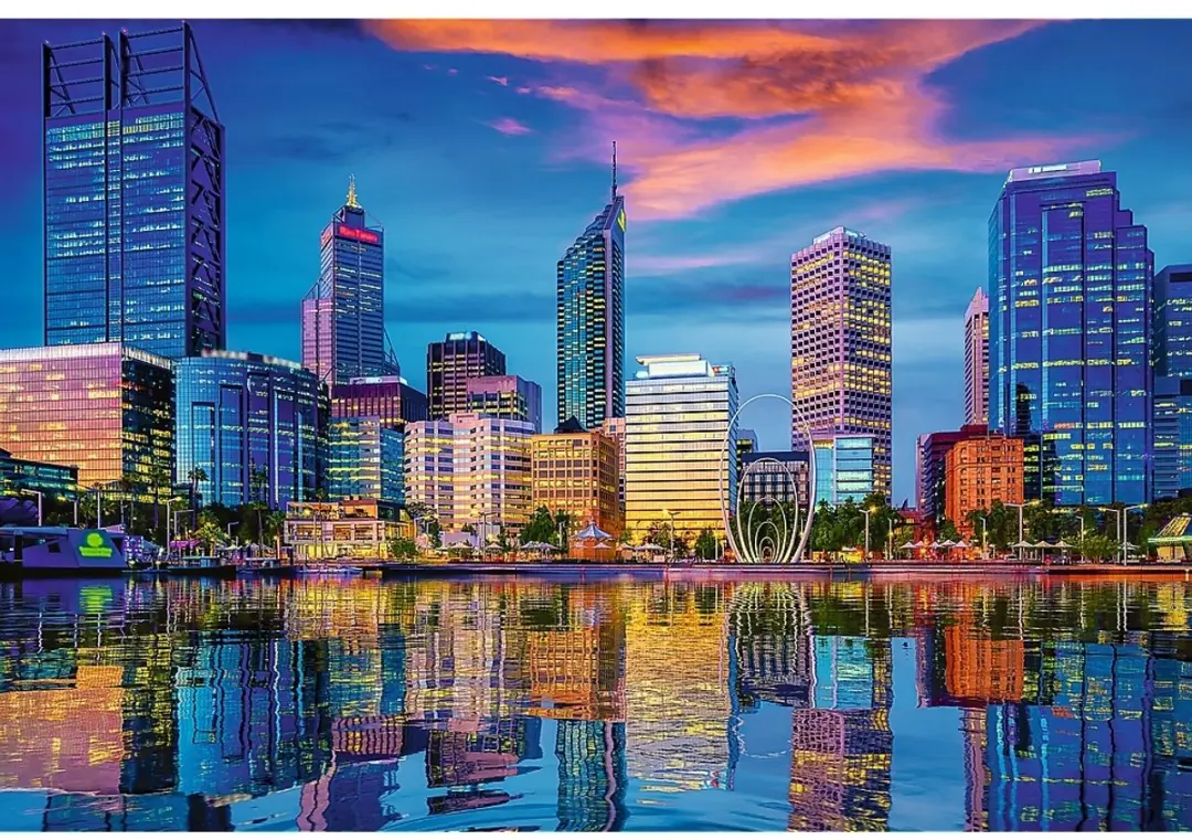 Trefl puzzel Perth Australië 1500 stukjes stadsgezicht.