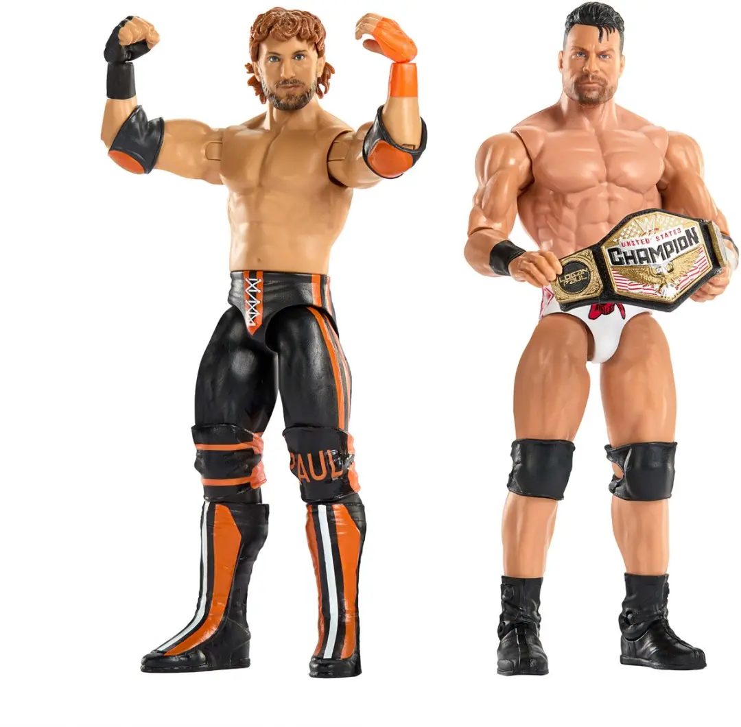 Mattel WWE LA Knight vs Logan Paul Figuren - 2 Stuks - Meerkleurig