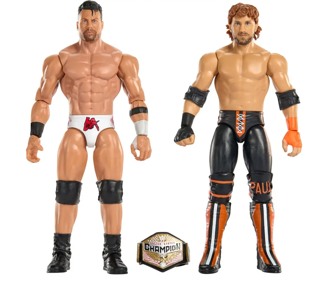 Mattel WWE LA Knight vs Logan Paul Figuren