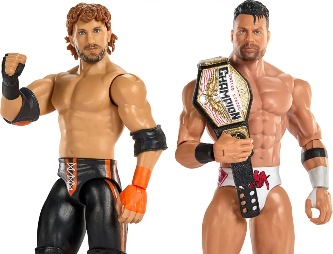 Mattel WWE LA Knight vs Logan Paul Figuren - 2 Stuks - Meerkleurig