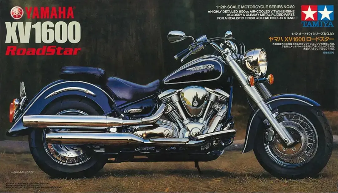 Tamiya 14080 Yamaha XV1600 Road Star 1999 Motorfiets Modelbouwpakket 1:12