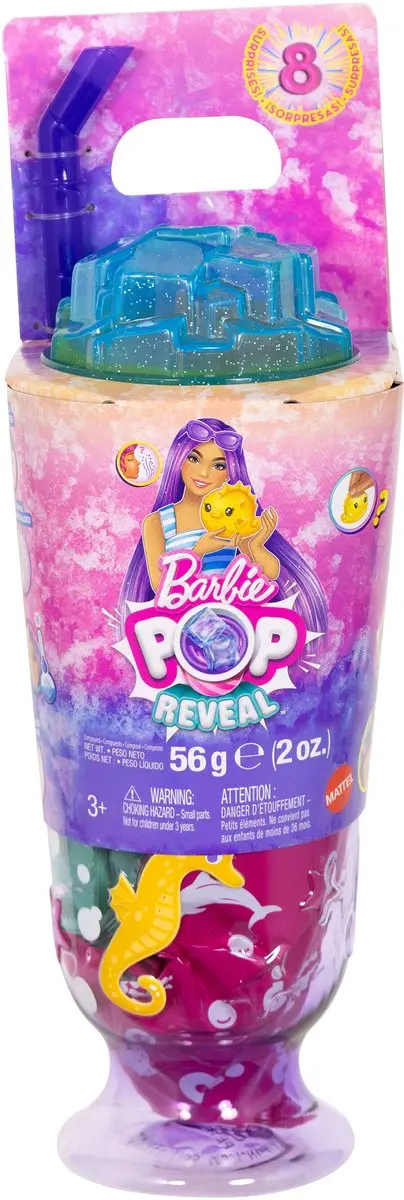 Barbie Pop Reveal Shake Cup JKF61 - Paars - afbeelding 6 van 6