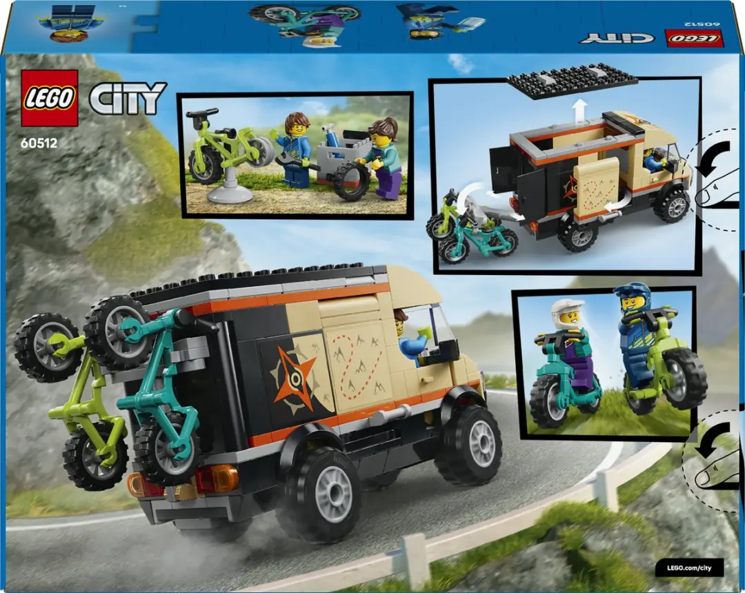LEGO City 60512 Mountainbike Avonturenbus - 260 Stukken - afbeelding 6 van 6