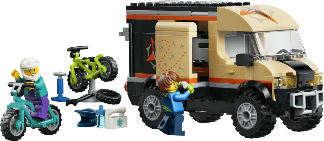 LEGO City 60512 Mountainbike Avonturenbus - 260 Stukken