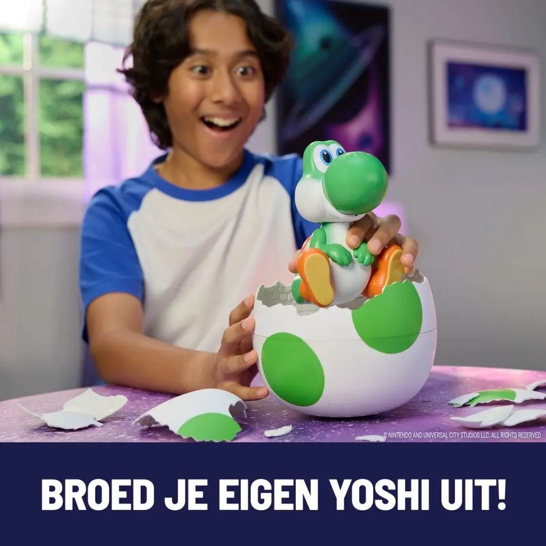 Spin Master Super Mario Galaxy Movie Yoshi Ei - Speelfiguur - 3x AAA - Meerkleurig