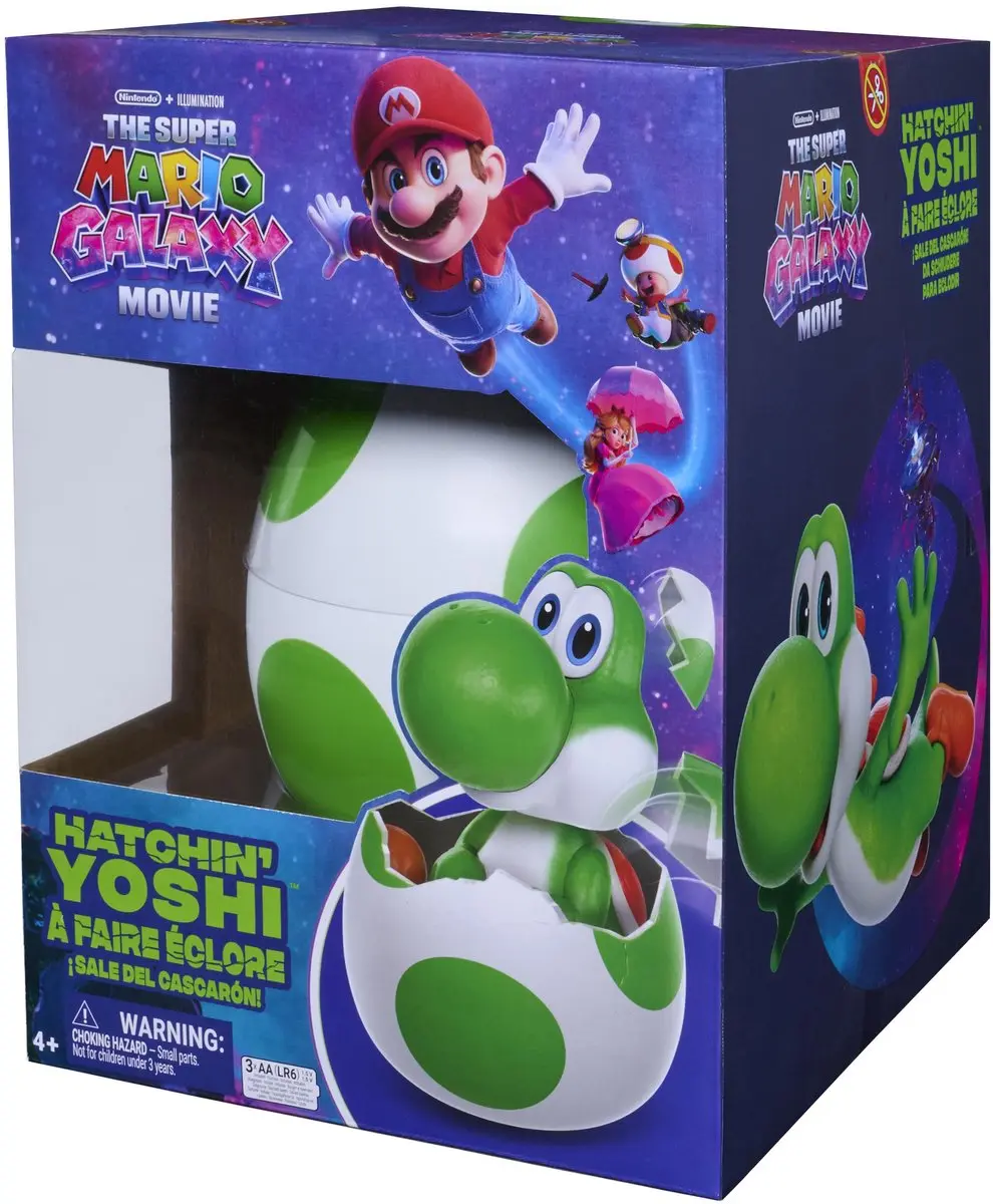 Spin Master Super Mario Galaxy Movie Yoshi Ei - Speelfiguur - 3x AAA - Meerkleurig