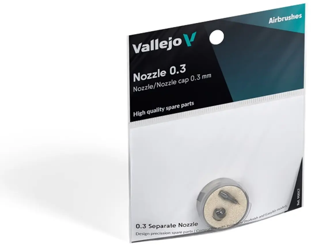 Vallejo Hobbypenseel Reserveset Nozzle 0,3mm