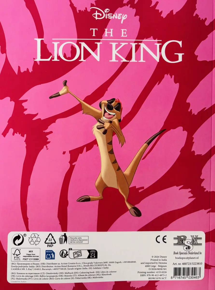 Disney Lion King Kleurboek A4 - 48 Pagina's